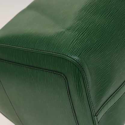 Louis Vuitton Keepall 55, Green, Leather, travel