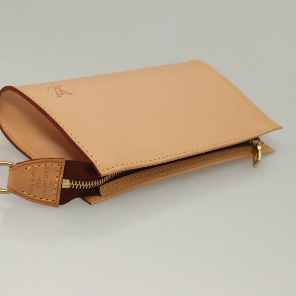 Louis Vuitton Bucket PM, Beige, Leather, shoulder