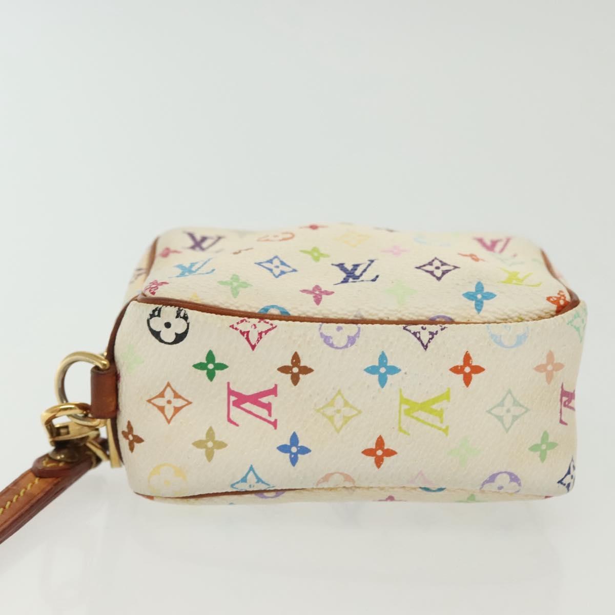 Louis Vuitton Wapity, White, Canvas, clutch
