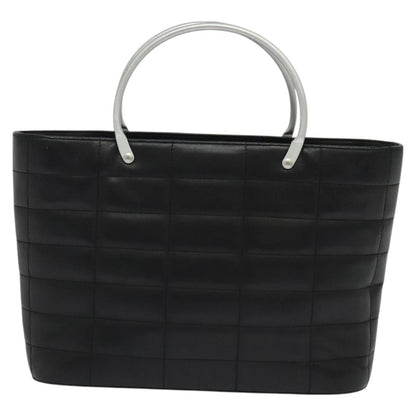 Chanel Chocolate bar, Black, Leather, handbag