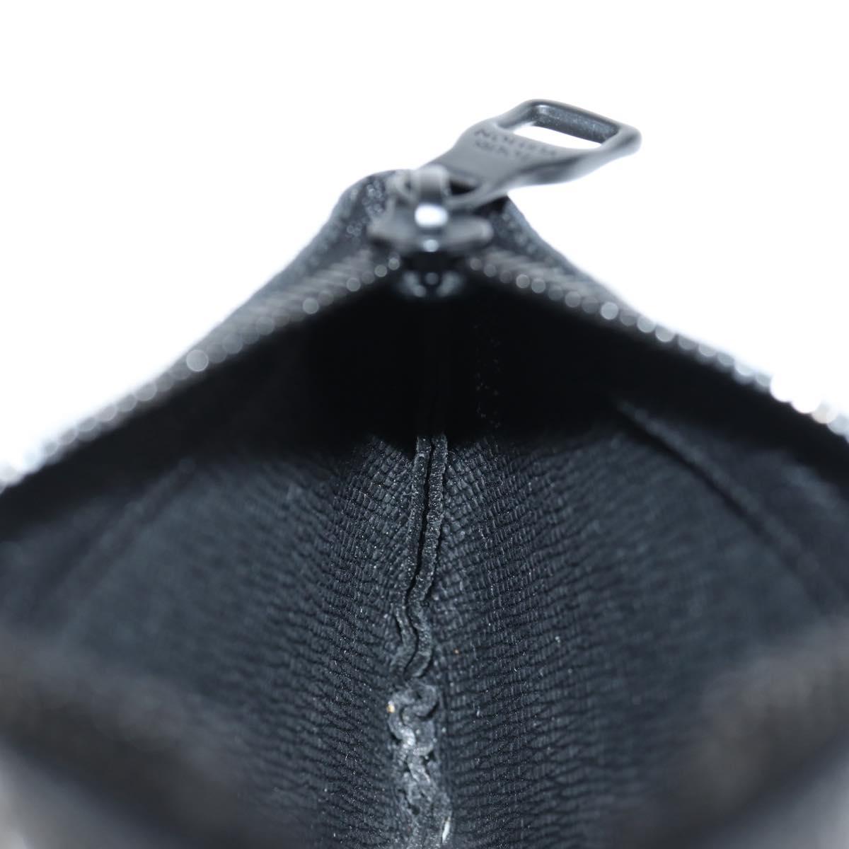 Louis Vuitton Pochette Clés, Black, Canvas, wallet