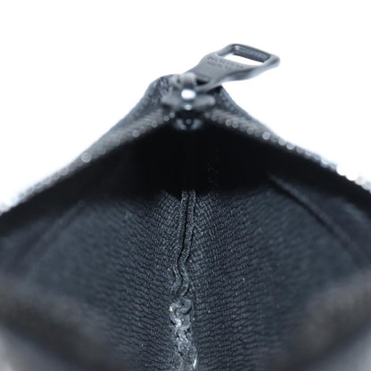 Louis Vuitton Pochette Clés, Black, Canvas, wallet