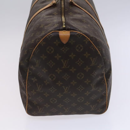 Louis Vuitton Keepall 55, Brown, Canvas, travel