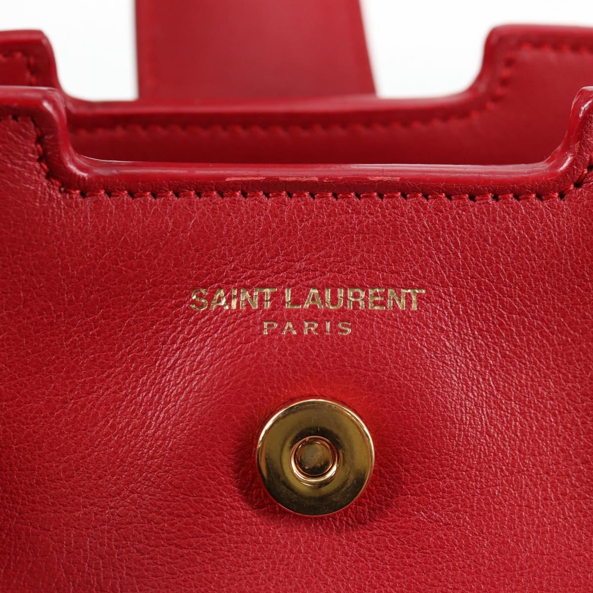 Saint Laurent Chyc, Red, Leather, handbag