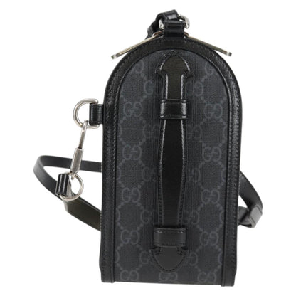 Gucci GG canvas, Black, Canvas, shoulder