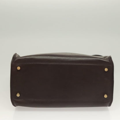 Hermès, Brown, Leather, shoulder