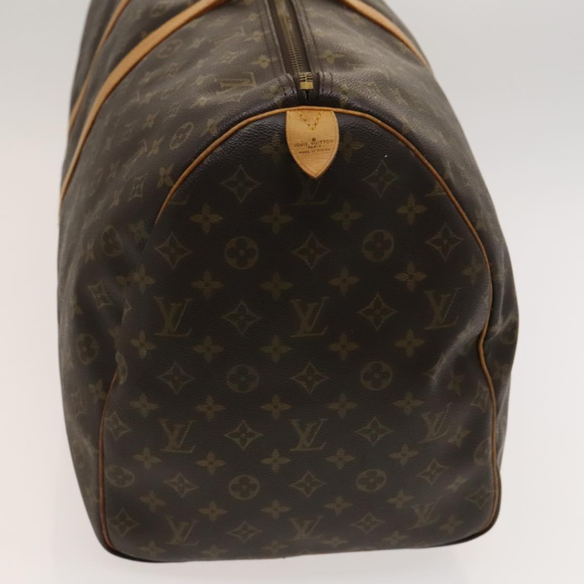 Louis Vuitton Keepall 60, Brown, Canvas, travel