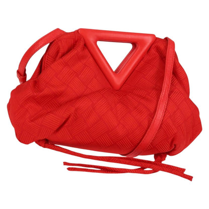 Bottega Veneta Point, Red, NYLON, handbag