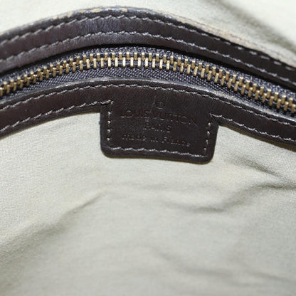 Louis Vuitton Alma long, Grey, Canvas, handbag