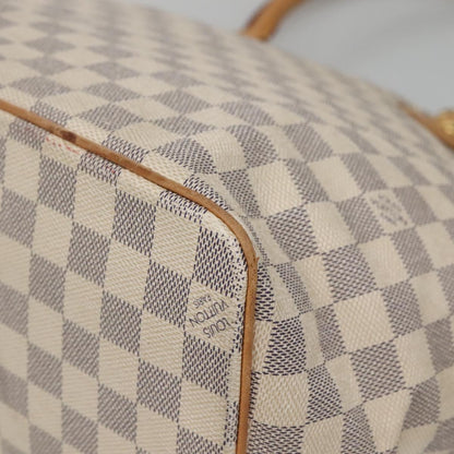 Louis Vuitton Saleya, White, Canvas, tote