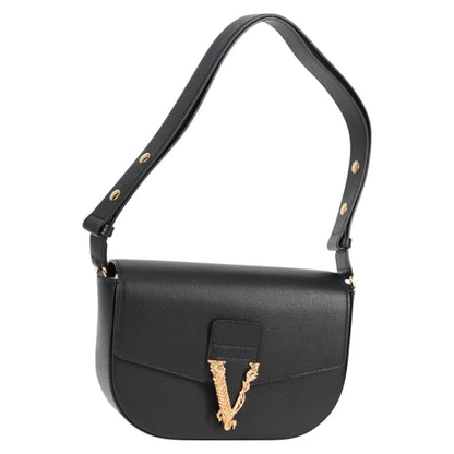 Versace Medusa, Black, Leather, shoulder