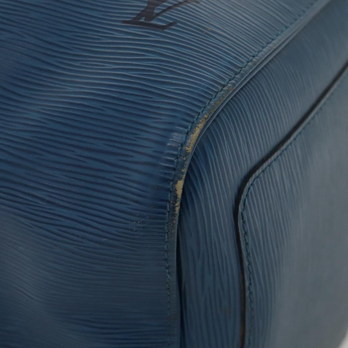 Louis Vuitton Keepall 55, Navy, Leather, travel