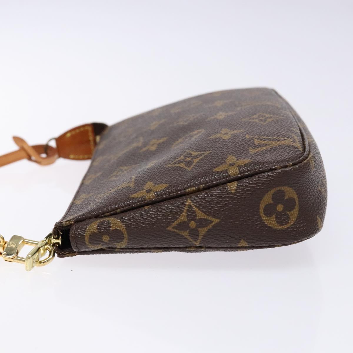 Louis Vuitton Pochette Accessoire, Brown, Canvas, clutch