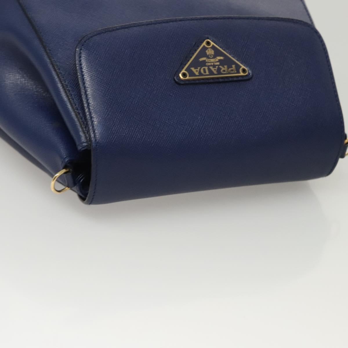 Prada Cleo, Navy, Leather, clutch