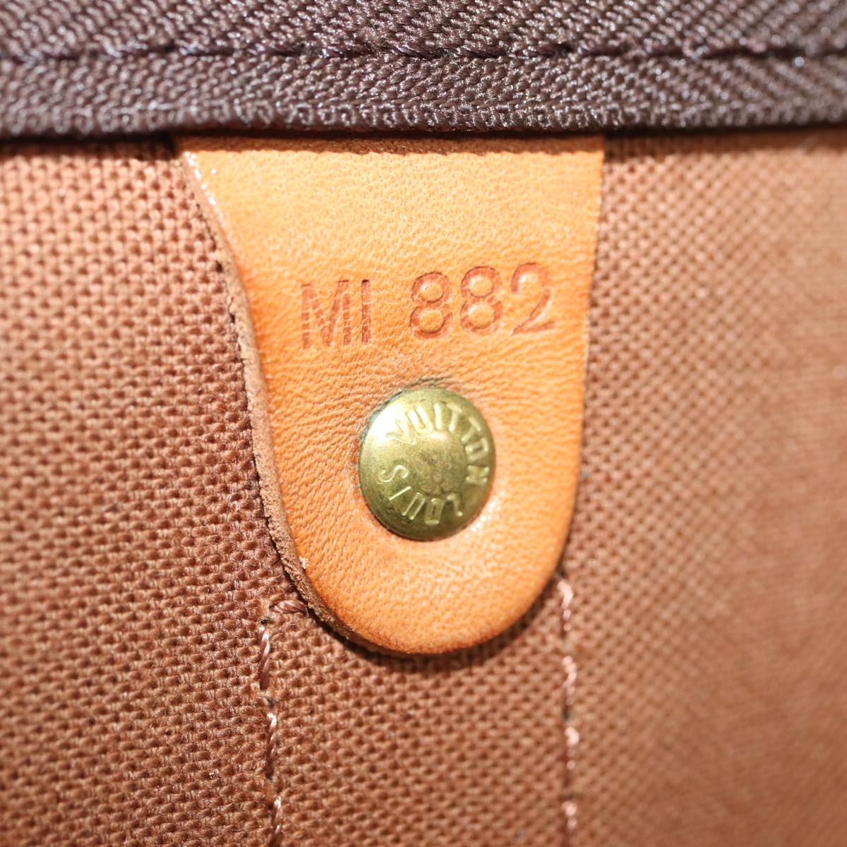 Louis Vuitton Keepall 60, Brown, Canvas, travel