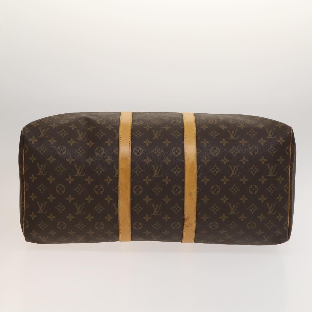 Louis Vuitton Keepall 55, Brown, Canvas, travel