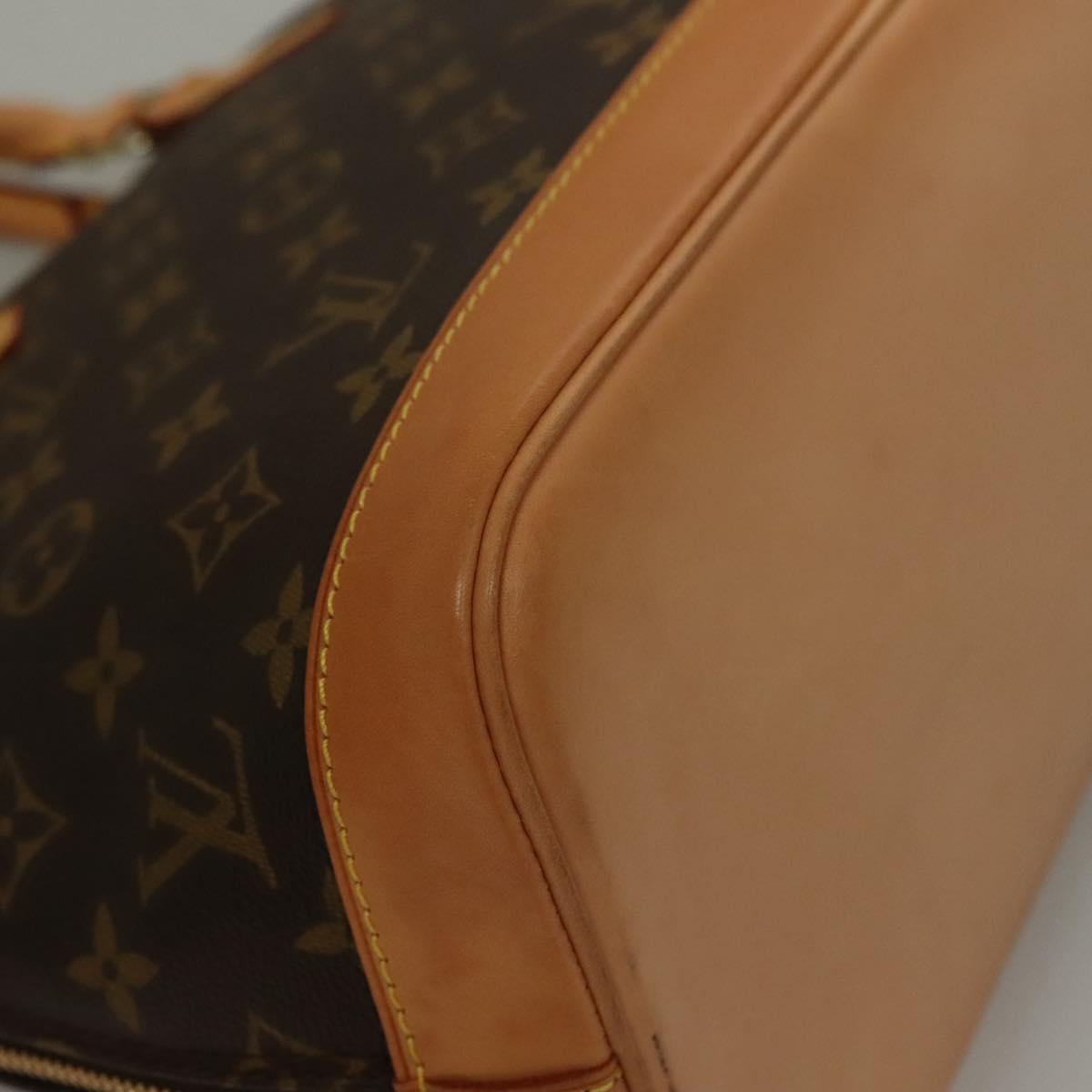 Louis Vuitton Alma, Brown, Canvas, handbag