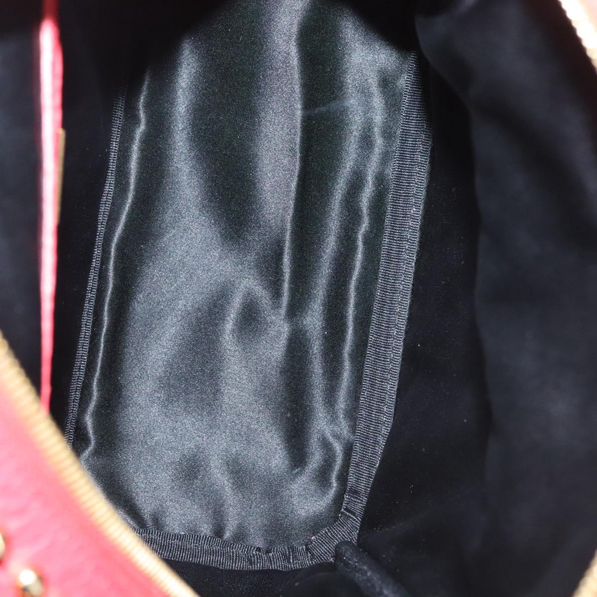 MCM Stark, Red, Leather, backpack