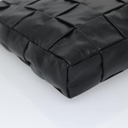 Bottega Veneta Intrecciato, Black, Leather, clutch