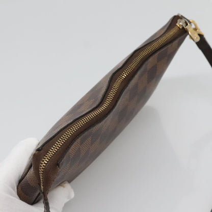 Louis Vuitton Pochette Accessoire, Brown, Canvas, clutch