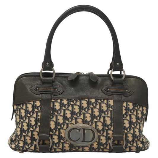 Dior CD, Navy, Canvas, handbag
