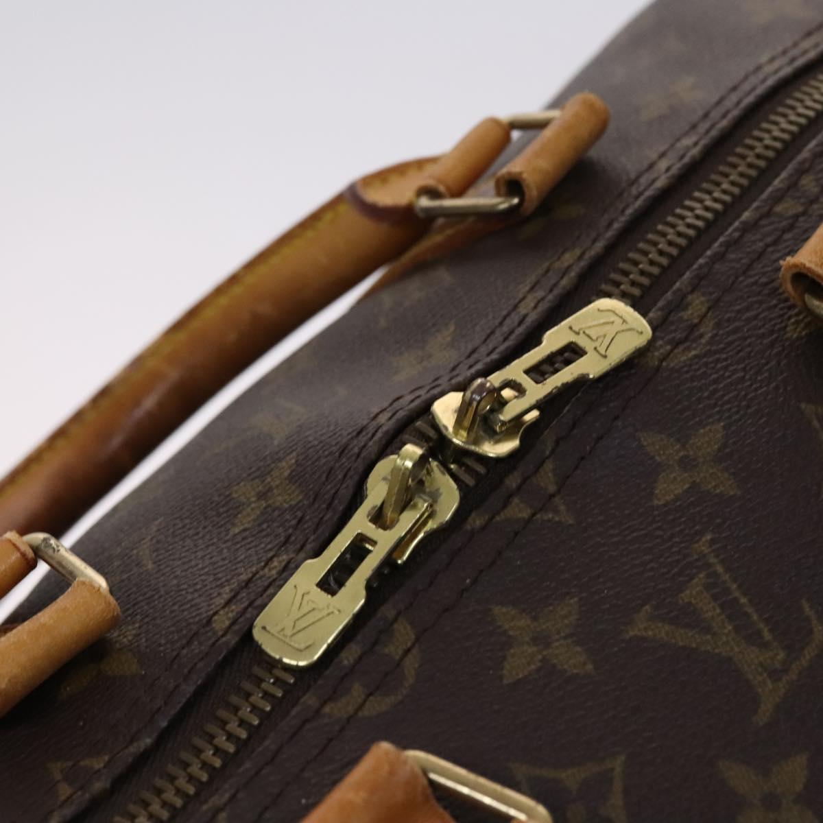 Louis Vuitton Keepall 55, Brown, Canvas, travel