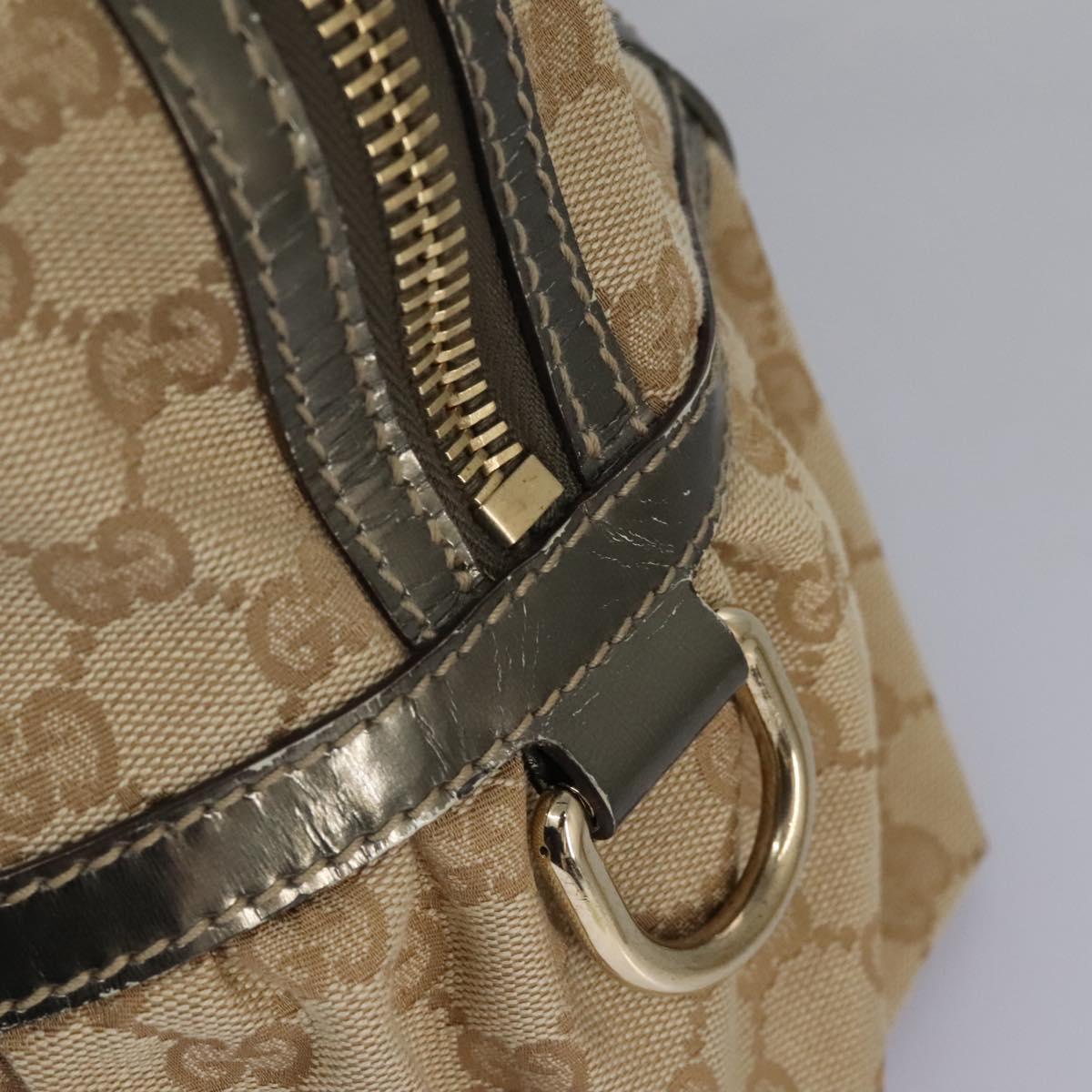 Gucci Bamboo, Beige, Canvas, handbag