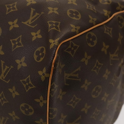 Louis Vuitton Keepall 60, Brown, Canvas, travel