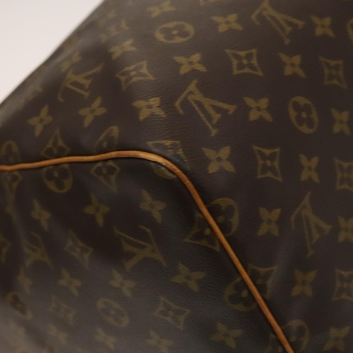 Louis Vuitton Keepall 55, Brown, Canvas, travel
