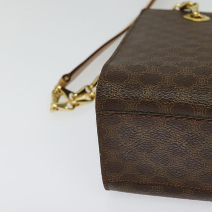 Céline Macadam, Brown, Canvas, shoulder