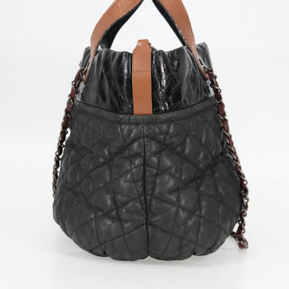 Chanel Cabas, Khaki, Leather, handbag