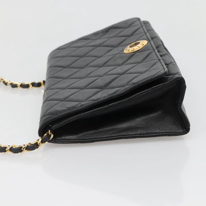 Chanel Matelassé, Black, Leather, shoulder