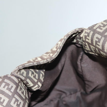 Fendi Zucchino, Brown, Canvas, shoulder