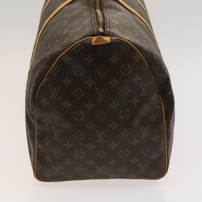 Louis Vuitton Keepall 55, Brown, Canvas, travel