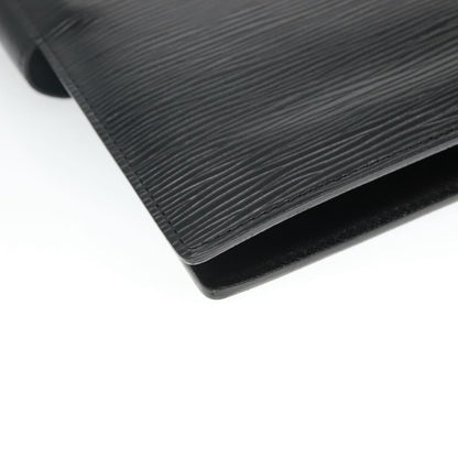 Louis Vuitton Agenda cover, Black, Leather, wallet