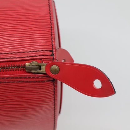 Louis Vuitton Speedy 30, Red, Leather, handbag