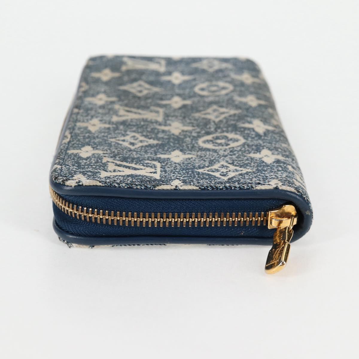 Louis Vuitton Zippy, Blue, Denim - Jeans, wallet