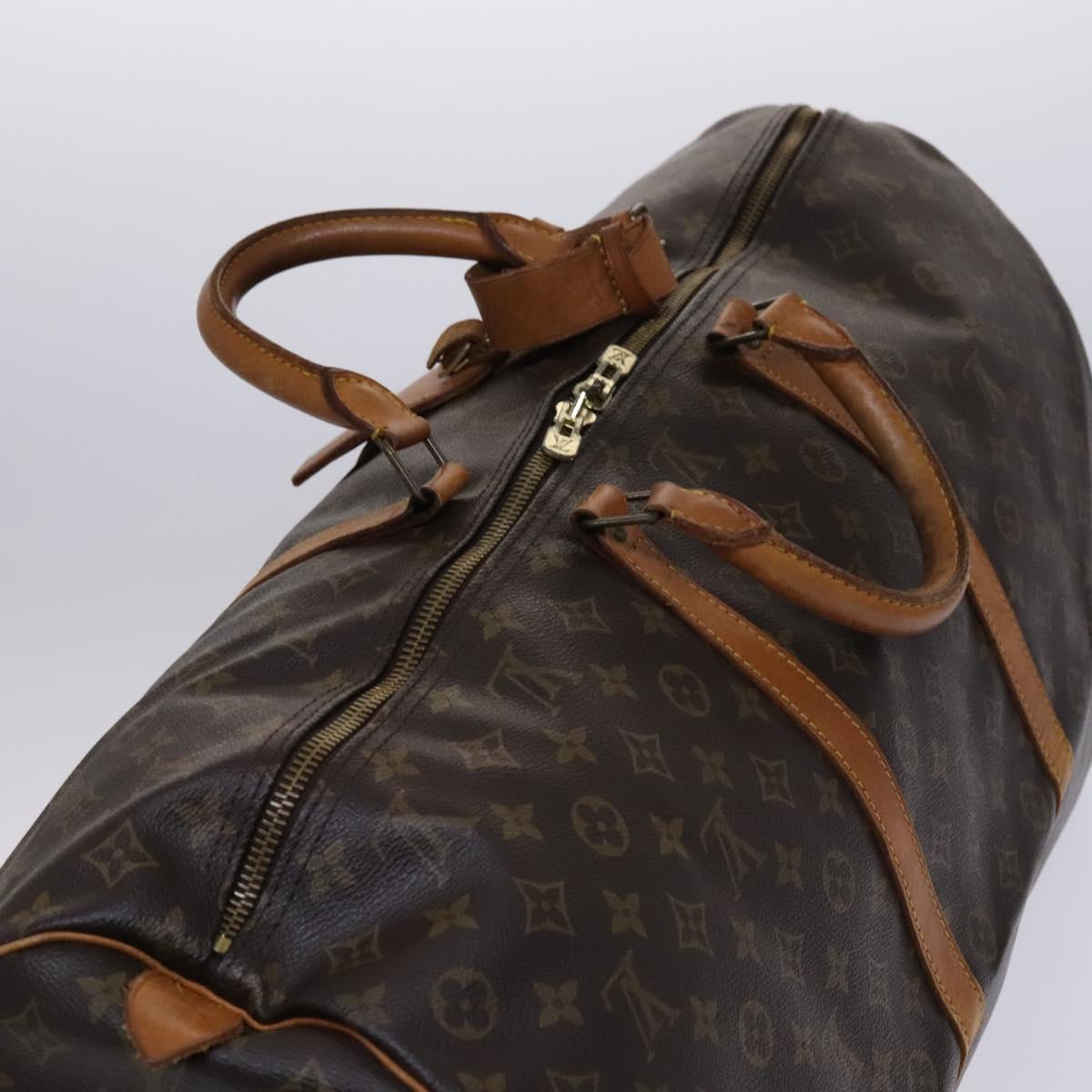 Louis Vuitton Keepall 60, Brown, Canvas, travel