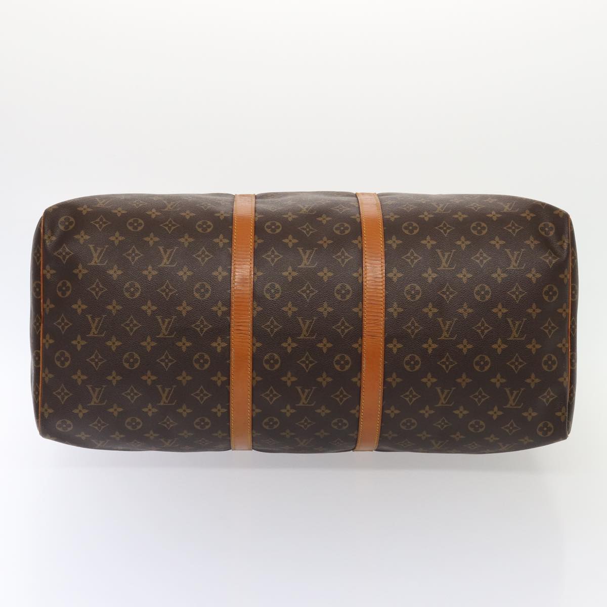 Louis Vuitton Keepall 60, Brown, Canvas, travel