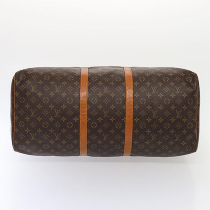 Louis Vuitton Keepall 60, Brown, Canvas, travel