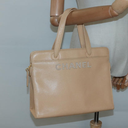 Chanel Chanel, Beige, Leather, tote