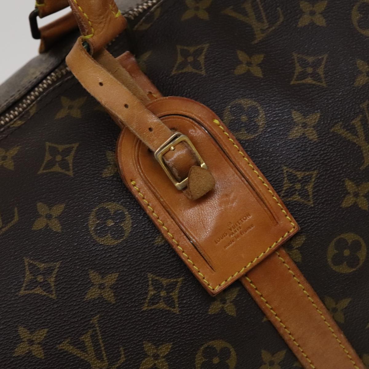 Louis Vuitton Keepall 60, Brown, Canvas, travel
