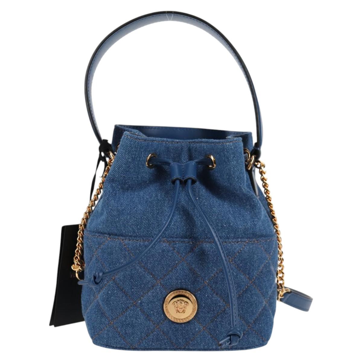 Versace Medusa, Blue, Denim - Jeans, handbag