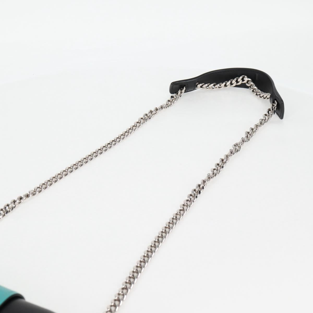 Prada Ribbon, Black, Leather, shoulder