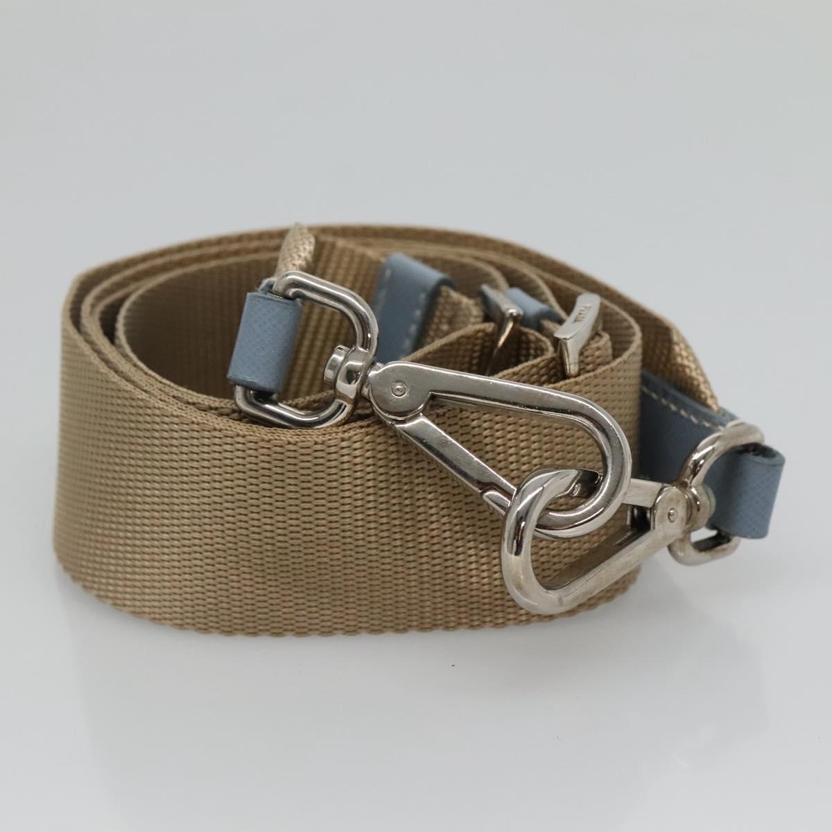 Prada Re-Nylon, Beige, Canvas, shoulder