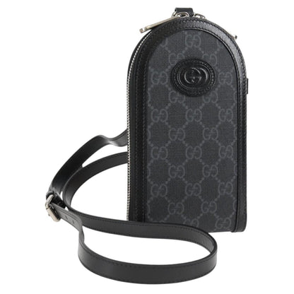 Gucci GG canvas, Black, Canvas, shoulder