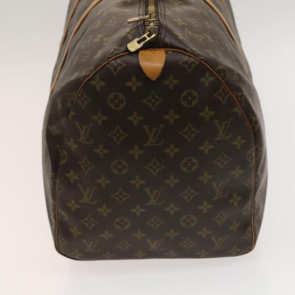 Louis Vuitton Keepall 55, Brown, Canvas, travel