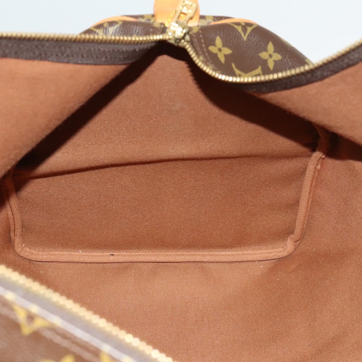 Louis Vuitton Keepall 55, Brown, Canvas, travel