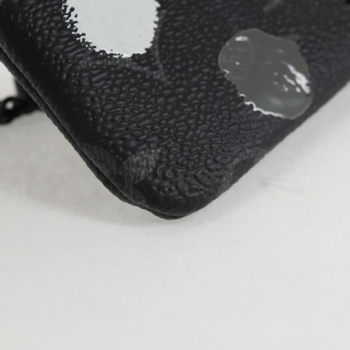 Louis Vuitton Pochette Clés, Black, Canvas, wallet
