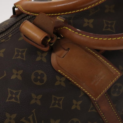 Louis Vuitton Keepall 55, Brown, Canvas, travel
